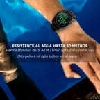 RELOJ DIGITAL GADNIC APOLO - SUMERGIBLE 50mts - NEGRO