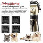 MAQUINA CORTA PELO PERRO MASCOTA RECARGABLE INALAMBRICA ACC