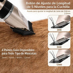 MAQUINA CORTA PELO PERRO MASCOTA RECARGABLE INALAMBRICA ACC