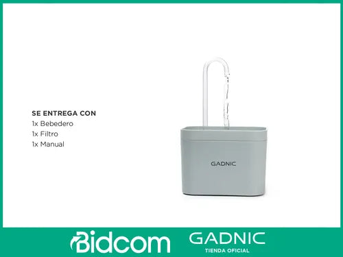 Bebedero De Agua Automático Silencioso Gadnic Recirculante